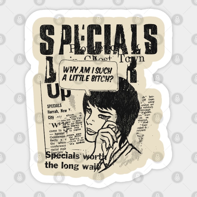 Specials Worth The Long Wait Vintage Sticker by yagelv